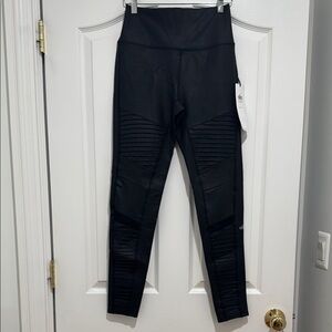 Alo Yoga High- Waist Moto Legging NWT